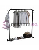 Стойка щендер за дрехи и обувки метален